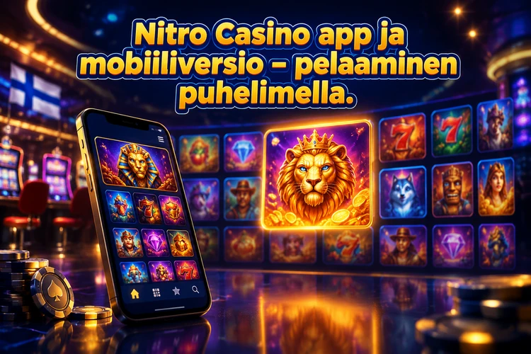 App Nitro Casino ja mobiiliversio - pelaaminen puhelimella