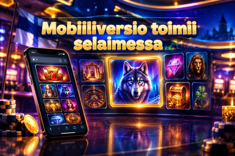 Mobiiliversio toimii selaimessa